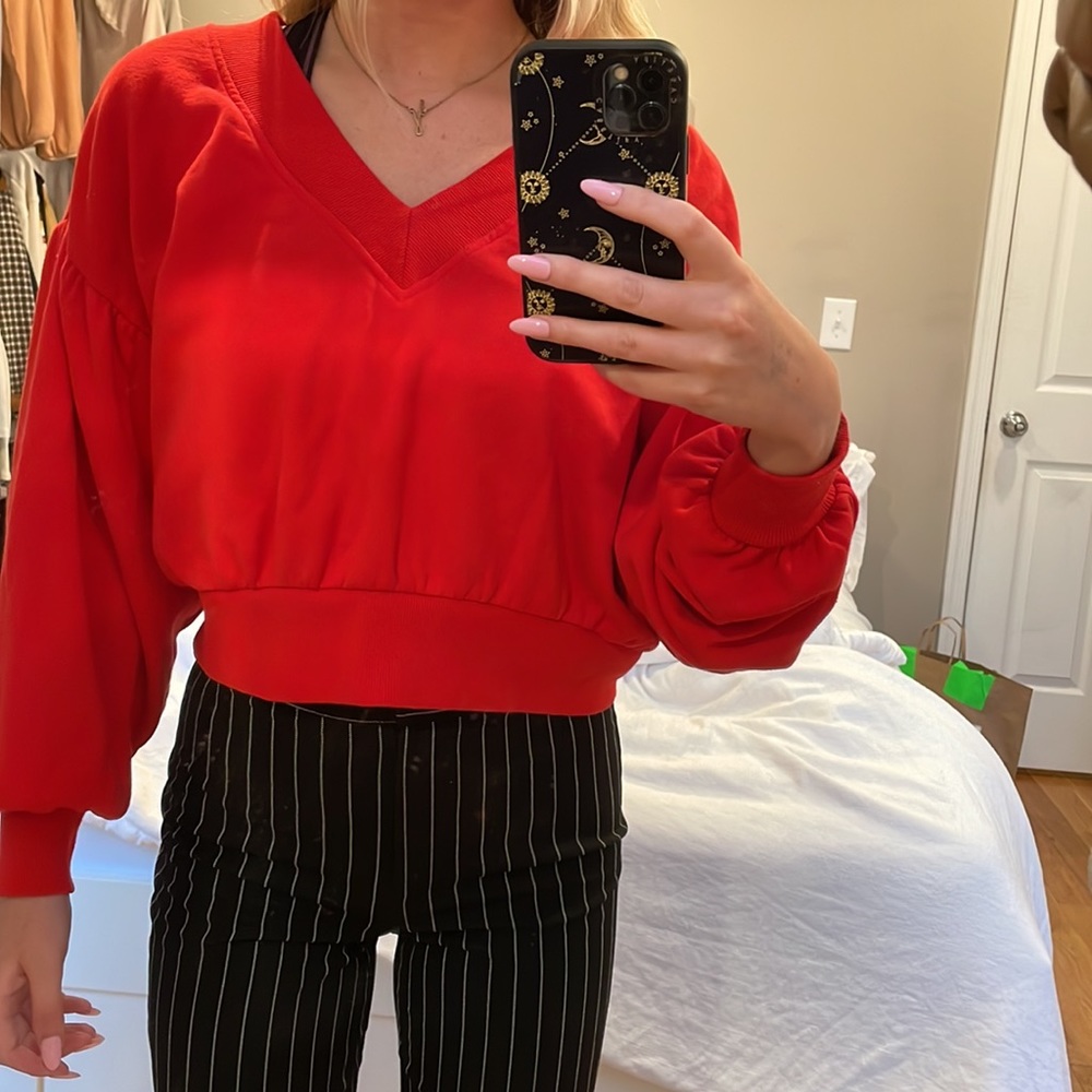 Red sweater